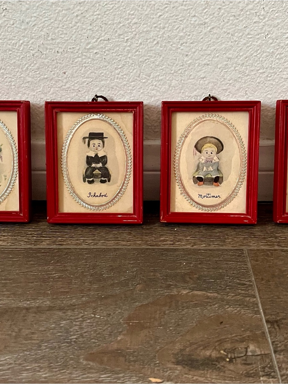 19th Century 4 Small Colors Children Portraits